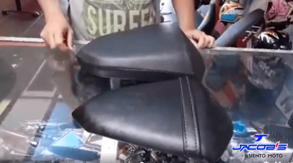 Funda acolchada para asiento trasero de Superbike